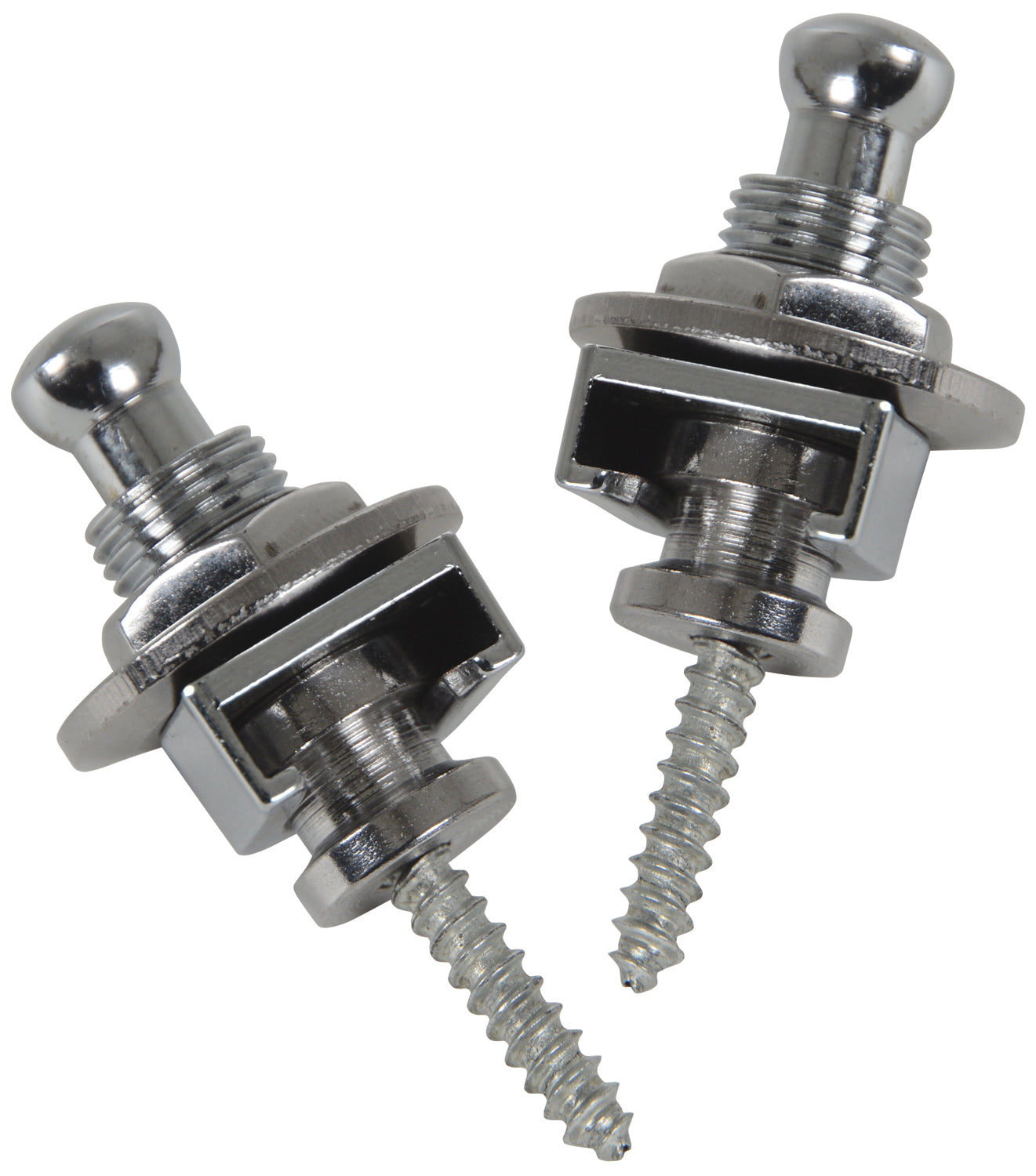 Guitar Strap Locks - Set of 2 (Chrome)