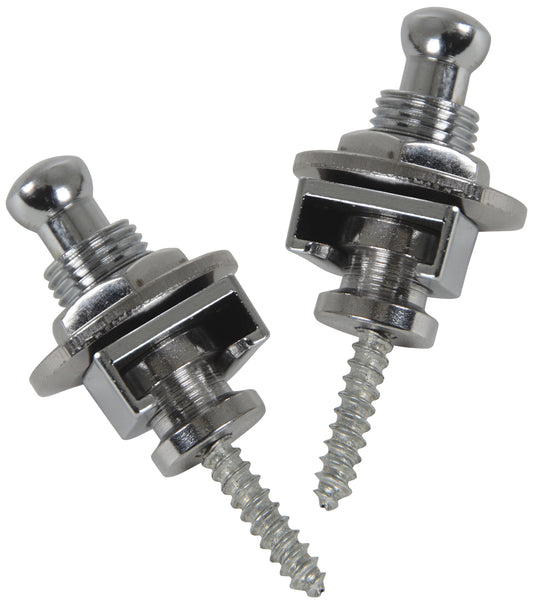 Guitar Strap Locks - Set of 2 (Chrome)
