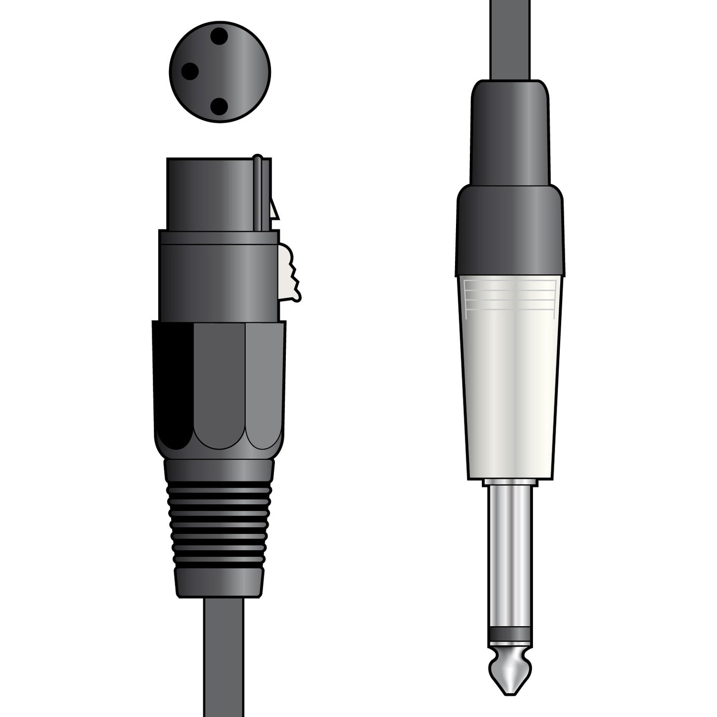 Chord Classic Lead XLR-Jack 6.0m - Black