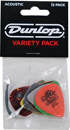 Dunlop ACOUSTIC PICK VARIETY PACK x12 Pack