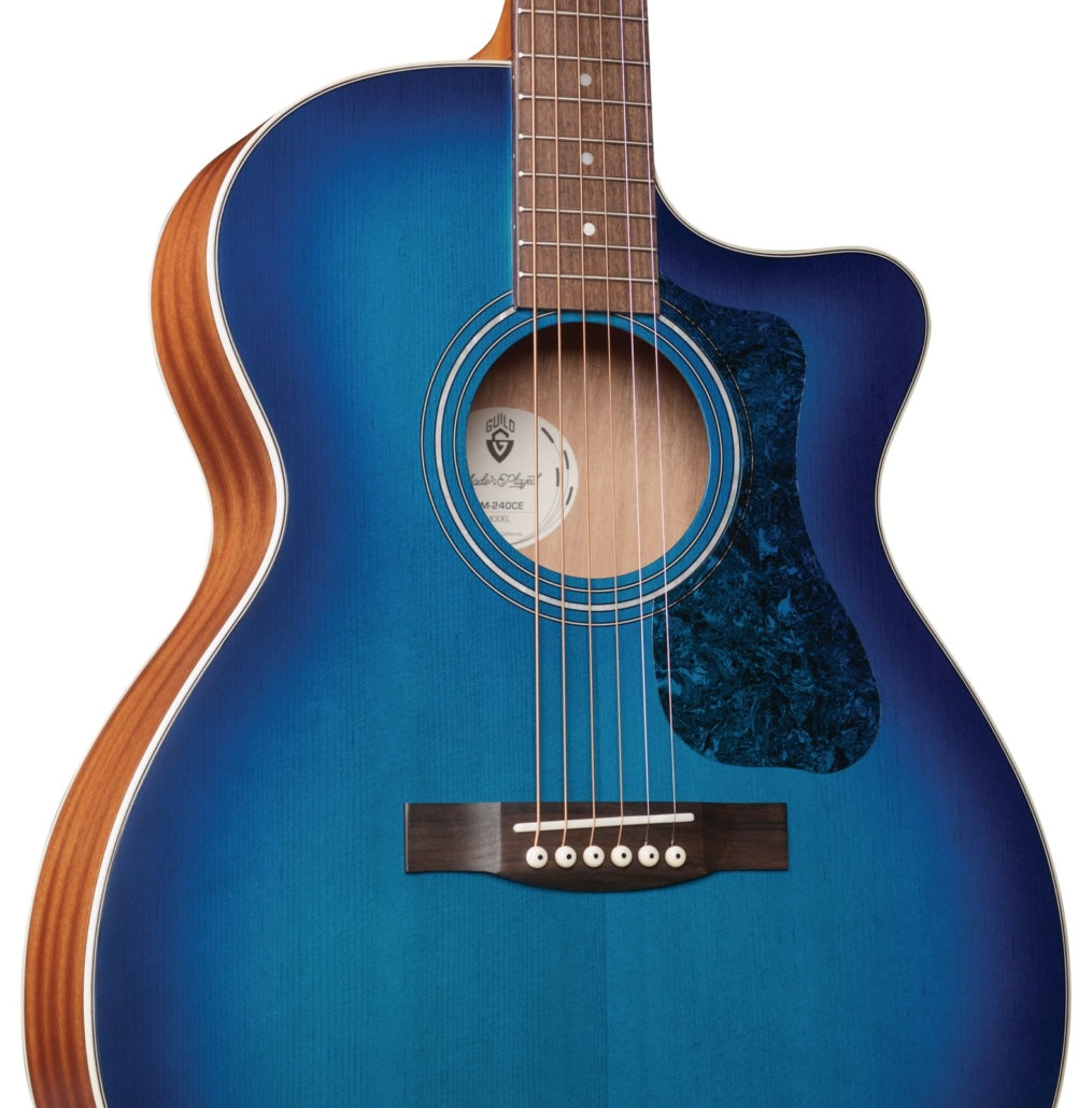 Guild OM-240CE Dark Blue Burst Electro-Acoustic