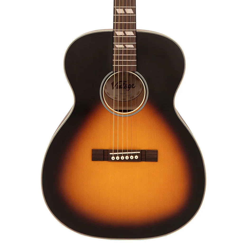 Vintage V160VSB Historic Series 'Orchestra' Acoustic Guitar ~ Vintage Sunburst