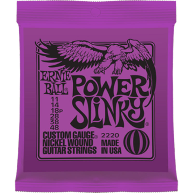 Ernie Ball Power Slinky Nickel Wound Electric Guitar Strings 11-48
