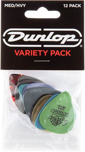 Dunlop MEDIUM/HEAVY PICK VARIETY PACK x12 Pack