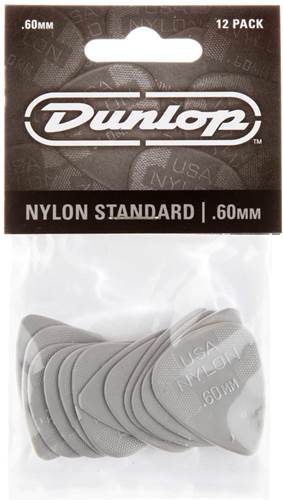 Dunlop NYLON STANDARD PICK .60MM x12 Pack