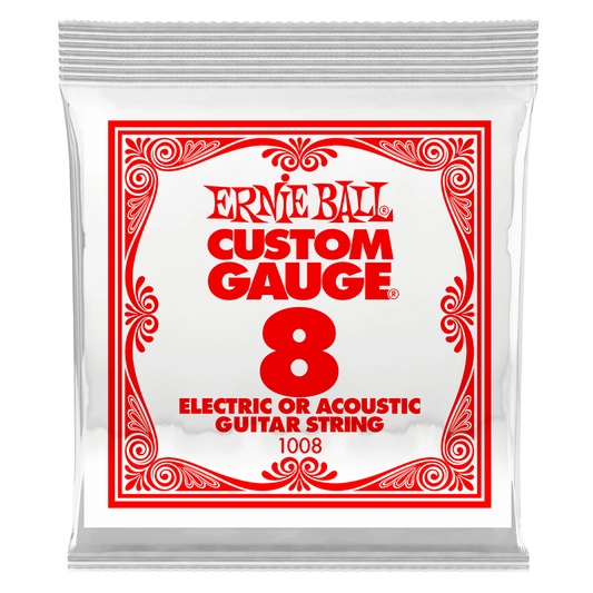 Ernie Ball .008 (High E) Plain Ballend Electric/Acoustic Guitar String