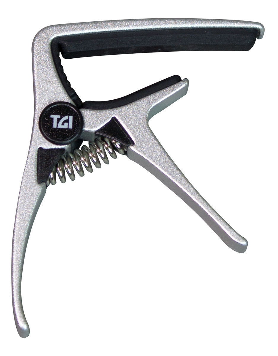 TGI Ukulele Capo - Silver - Spring Loaded