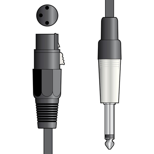 Chord Classic Lead XLR-Jack 6.0m - Black