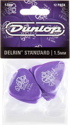 Dunlop DELRIN 500 PICK 1.5MM x12 Pack