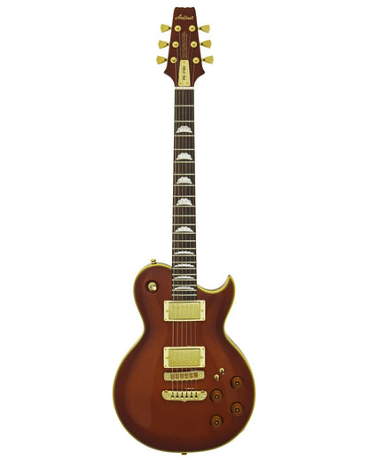Aria Pro II PE-F80 Custom Electric Guitar - Stained Brown