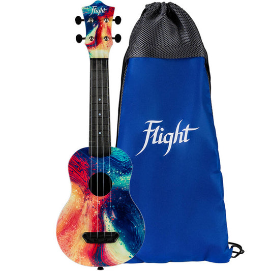 FLIGHT ULTRA TRAVEL SOPRANO UKULELE - SWIRL