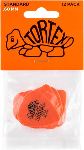 Dunlop TORTEX® STANDARD PICK .60MM x12 Pack