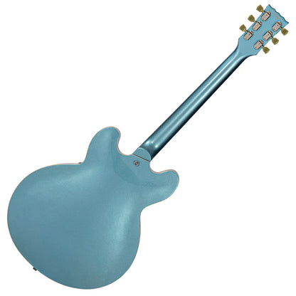 Vintage Limited Edition VSA500 ReIssued Semi Acoustic Guitar ~ Gun Hill Blue