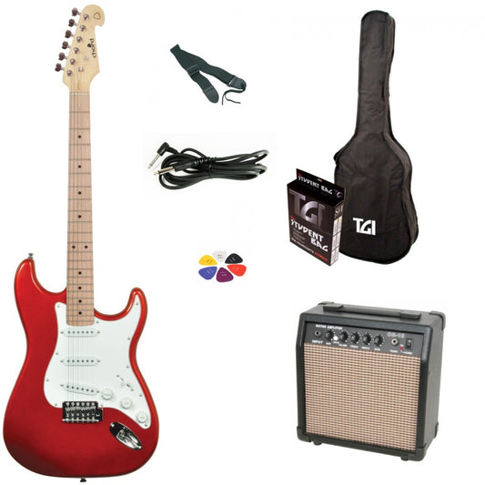 Chord CAL 63 Electric Guitar Package - Red, Black or Sunburst