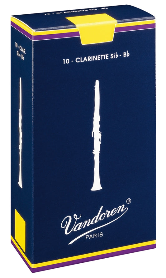 Vandoren Reeds Clarinet Bb 1.5 Traditional (10 BOX)