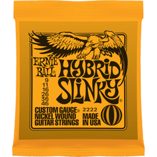 Ernie Ball Hybrid Slinky Nickel Wound Electric Guitar Strings 9-46