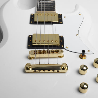 Gould Steelport Electric Guitar White
