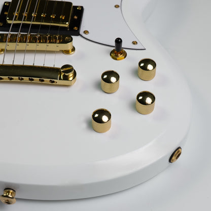 Gould Steelport Electric Guitar White