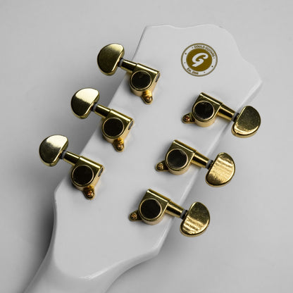 Gould Steelport Electric Guitar White