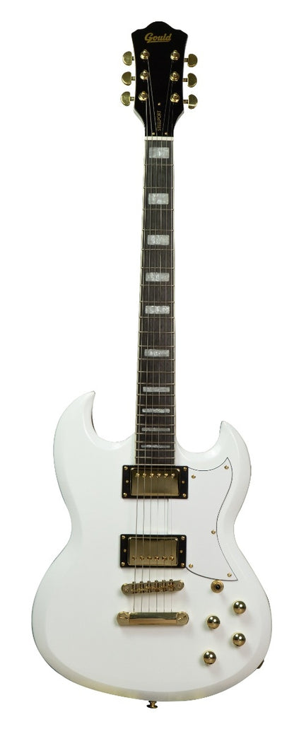 Gould Steelport Electric Guitar White