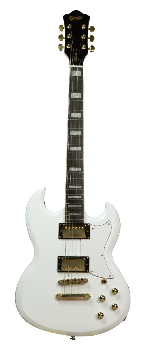 Gould Steelport Electric Guitar White