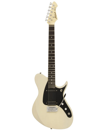 Aria Pro II Jet 1 Electric Guitar - See-Through Vintage White