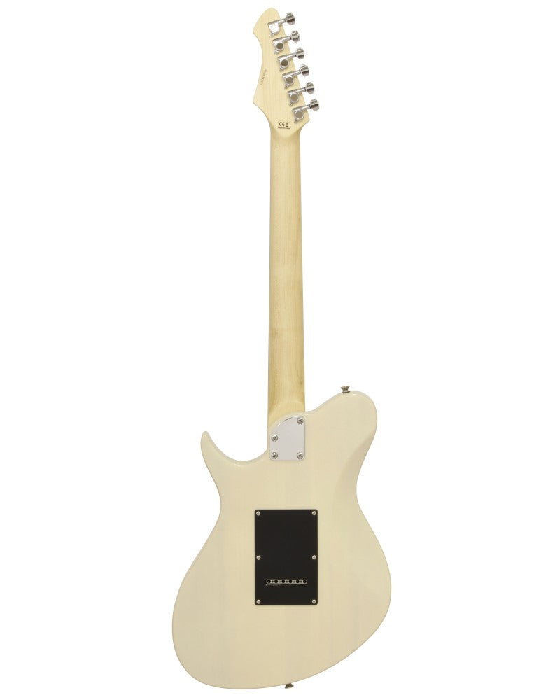 Aria Pro II Jet 1 Electric Guitar - See-Through Vintage White