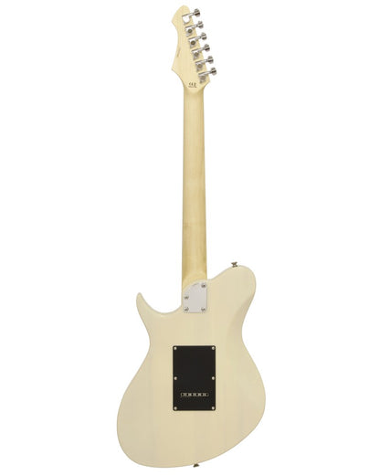 Aria Pro II Jet 1 Electric Guitar - See-Through Vintage White