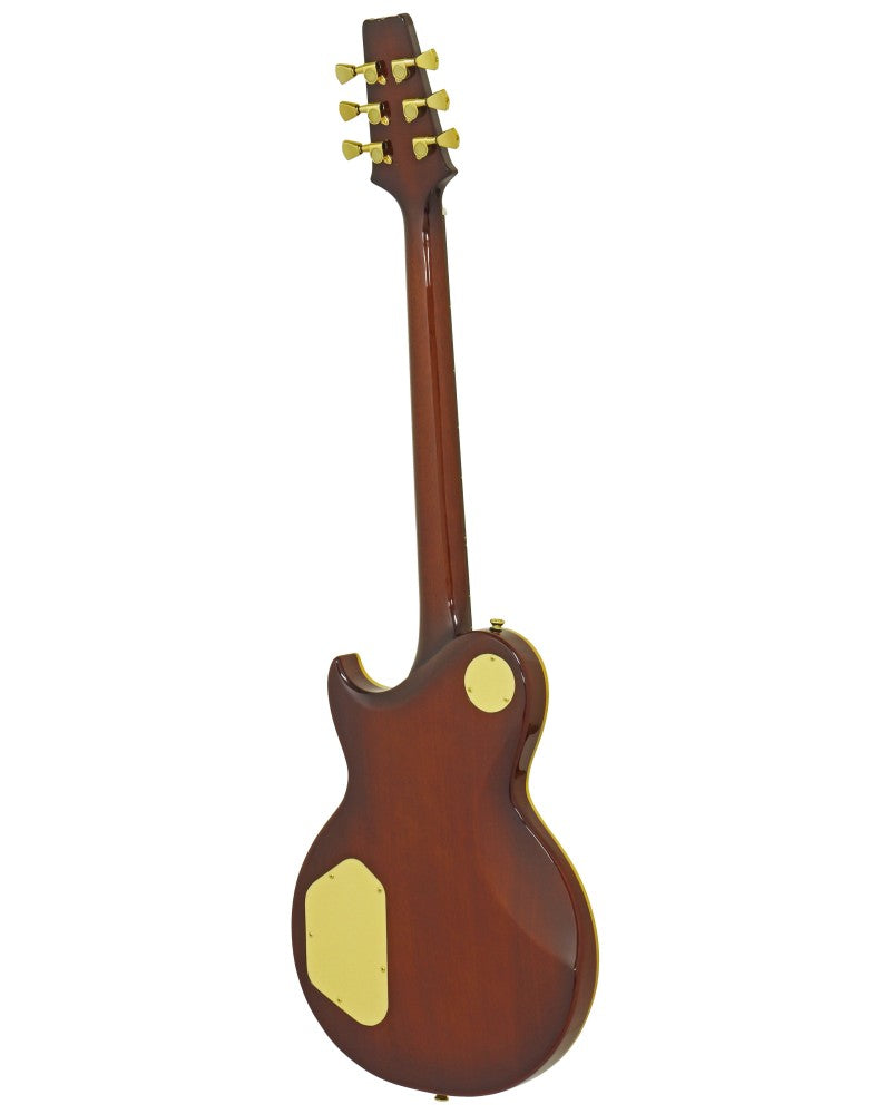 Aria Pro II PE-F80 Custom Electric Guitar - Stained Brown