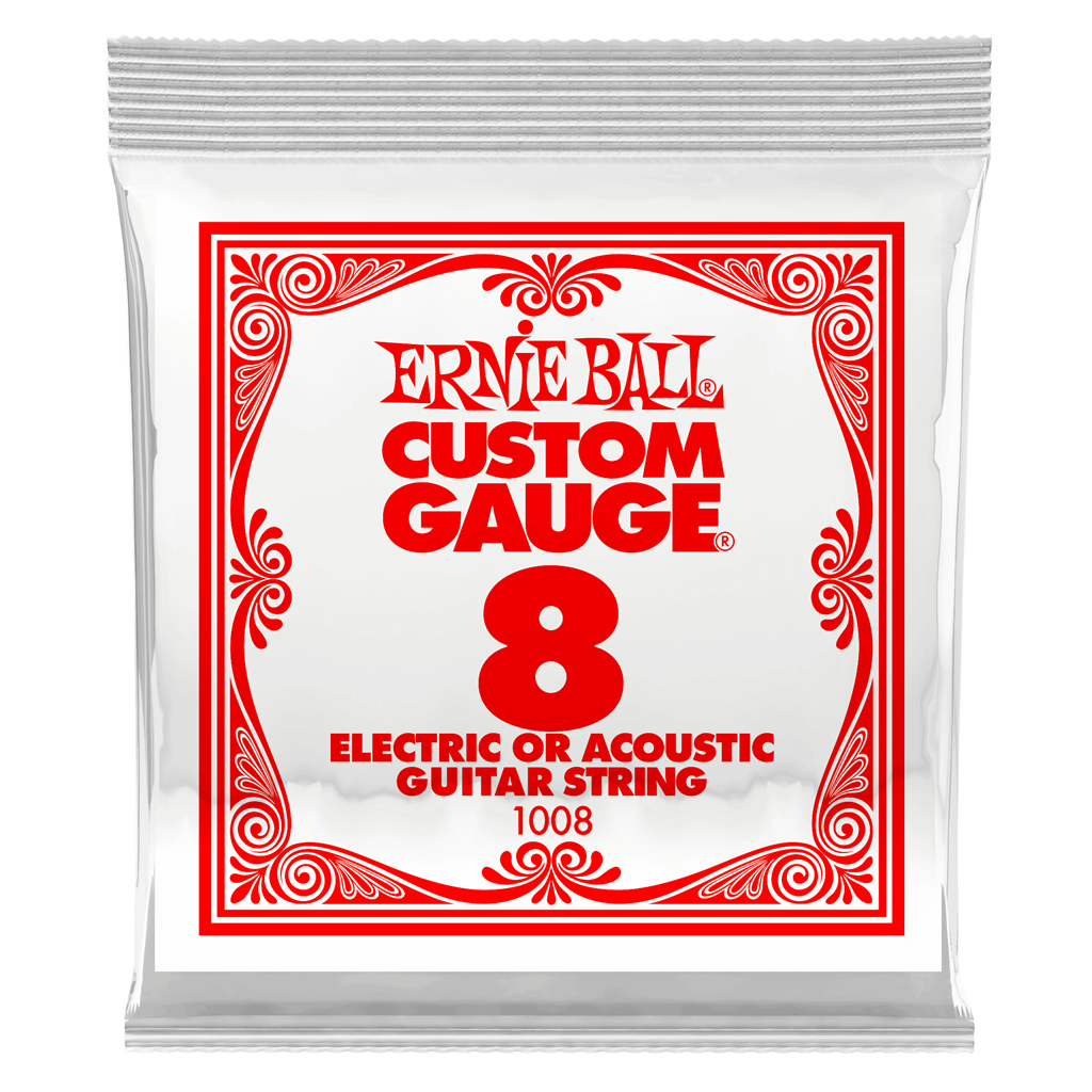 Ernie Ball .008 (High E) Plain Ballend Electric/Acoustic Guitar String