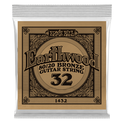 Ernie Ball .032 (A) Earthwood 80/20 Bronze Acoustic Guitar String