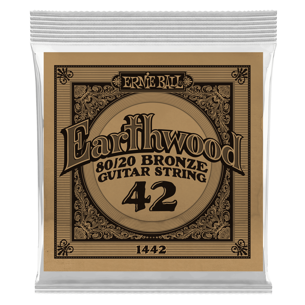 Ernie Ball .042 (Low E) Earthwood 80/20 Bronze Acoustic Guitar String