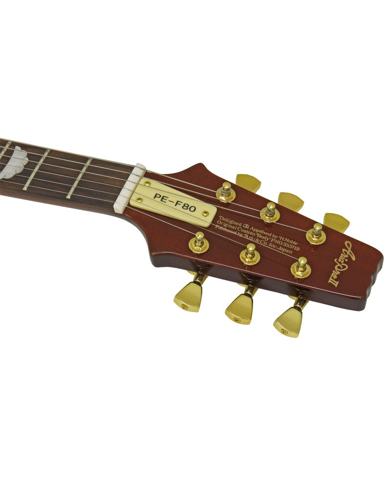 Aria Pro II PE-F80 Custom Electric Guitar - Stained Brown