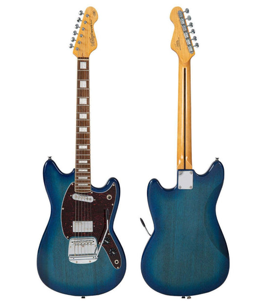 Vintage REVO Series 'Colt' HS Duo Electric Guitar ~ Blueburst